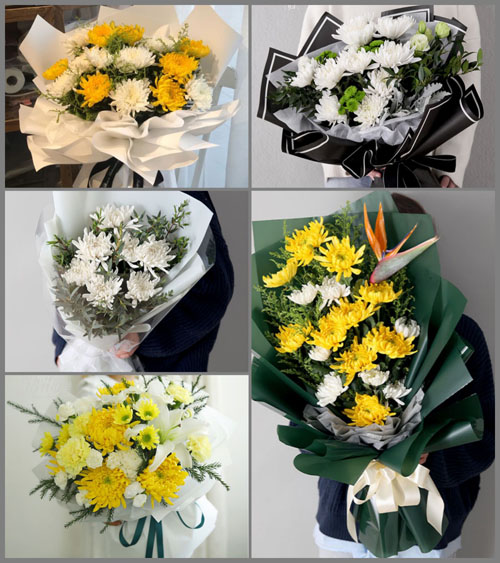 湖北襄阳市谷城县石花镇下新店村白事花束代送